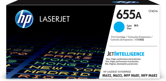 HP CF451A 655A Toner cartridge cyan 10.5