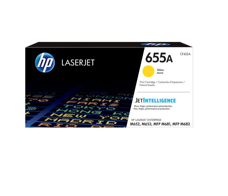 Original HP CF452A 655A Toner cartridge yellow 10.5K HP LaserJet M 652/681