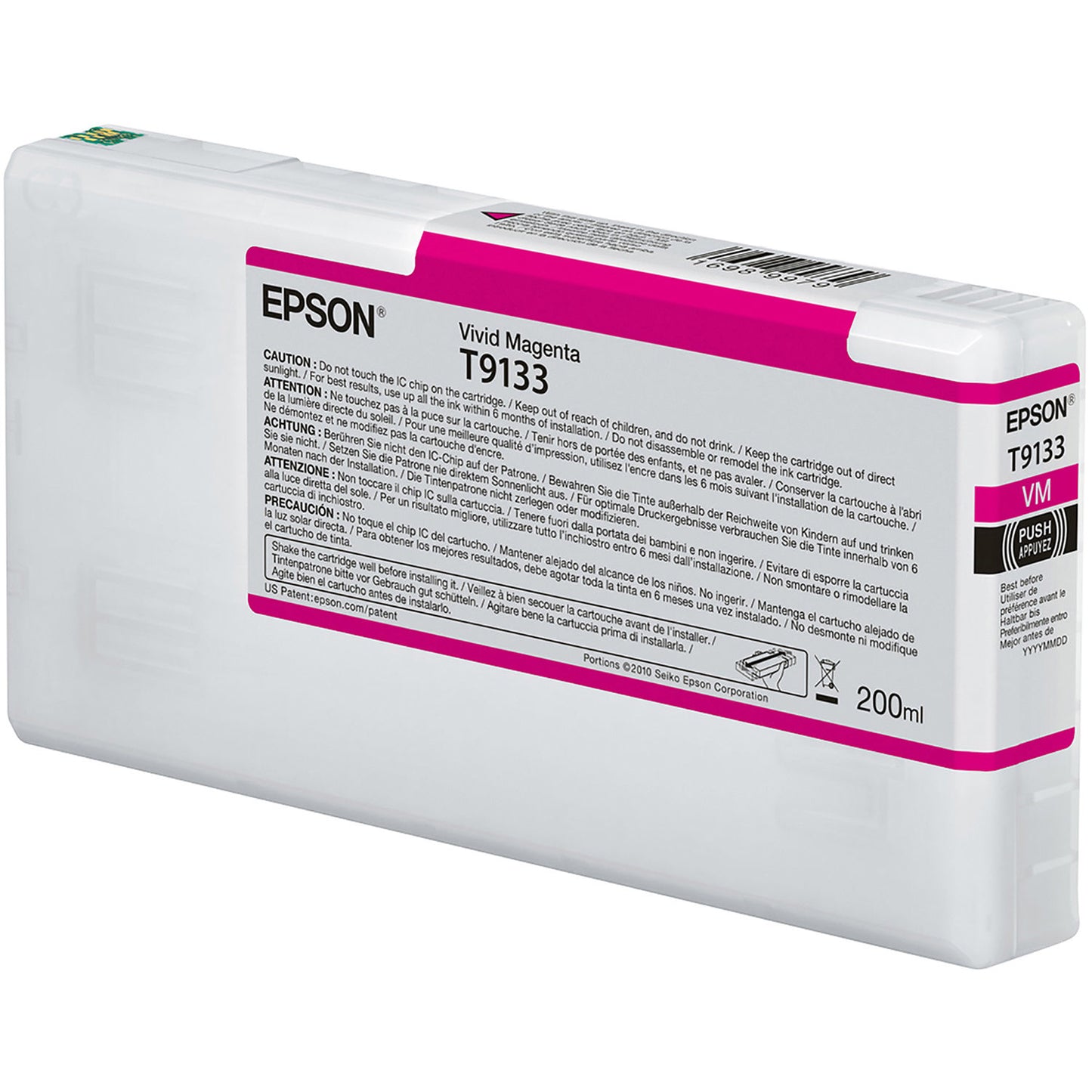 Epson T9133 Vivid Magenta Ink Cartridge 200ml - C13T913300