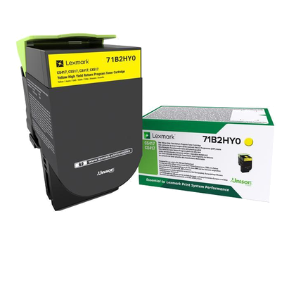 Original Lexmark 71B2HY0 Yellow 3500 Pages Original Toner