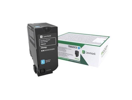 Original Lexmark 75B20C0 Cyan 10000 pages Original Toner