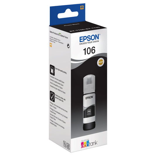106 ECOTANK PHOTO BK INK CA 70ML