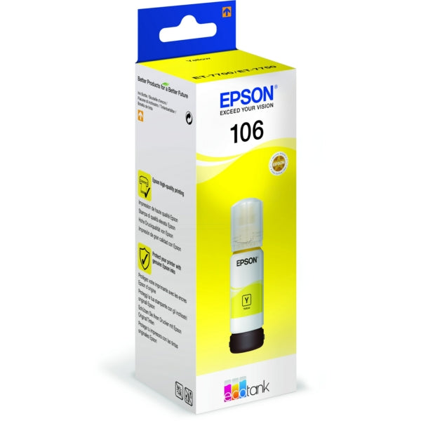 Original Epson C13T00R440 (106) Ink Bottle Yellow 5K Pages 70ml