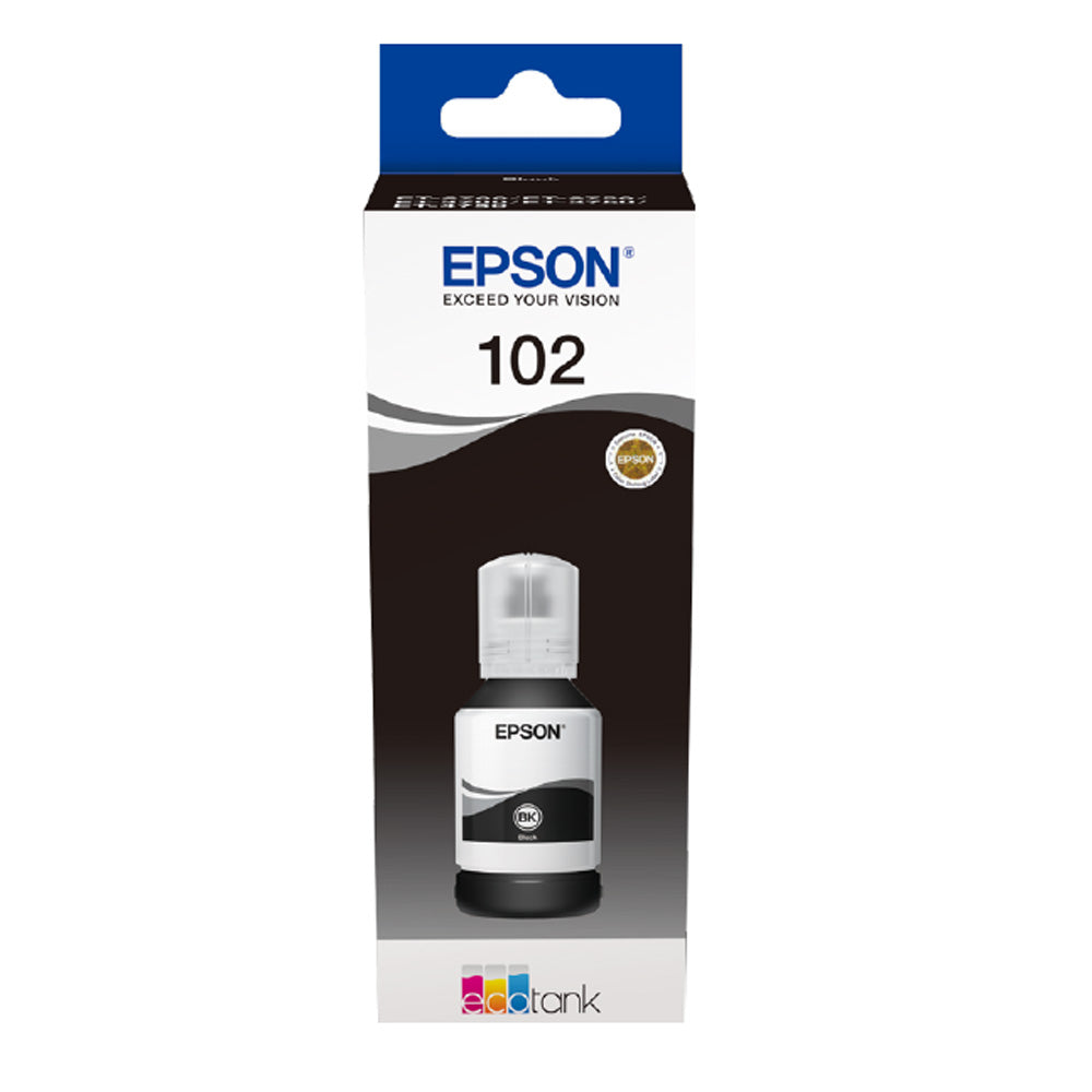 Original Epson 102 Black Ecotank Original Ink Bottle C13T03R140
