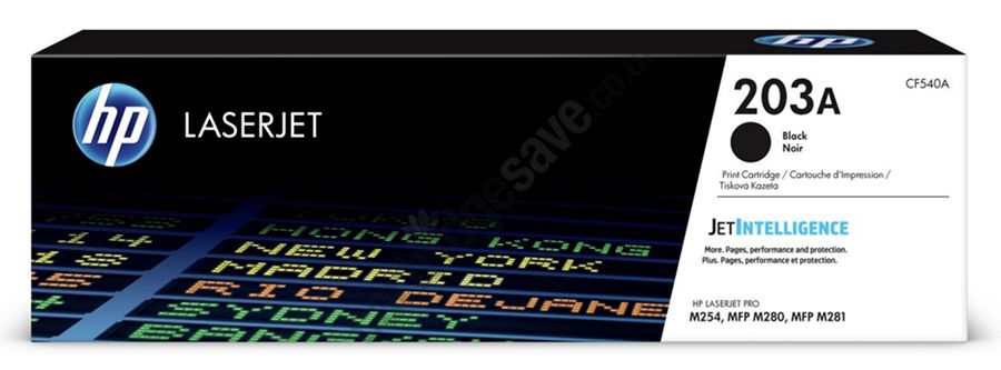 Original HP CF540A Black 1400 Pages Original Toner 203A