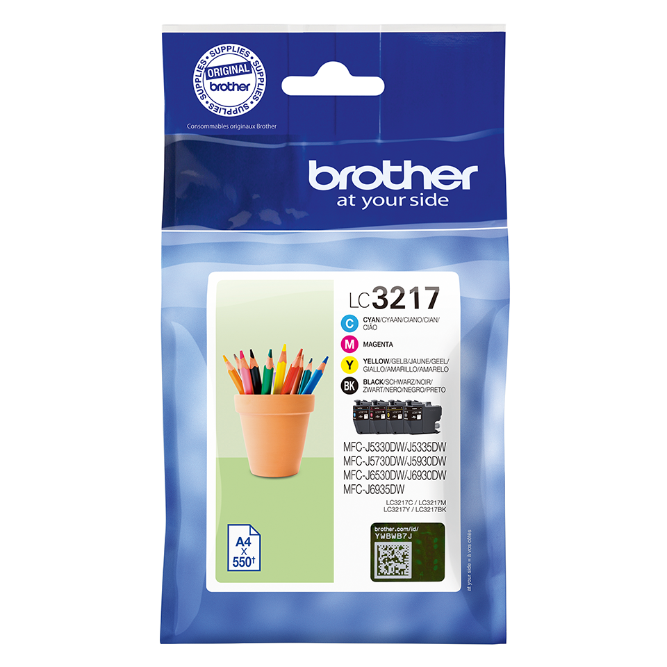 Original Brother LC3217VAL Ink Cartridge BKCMY