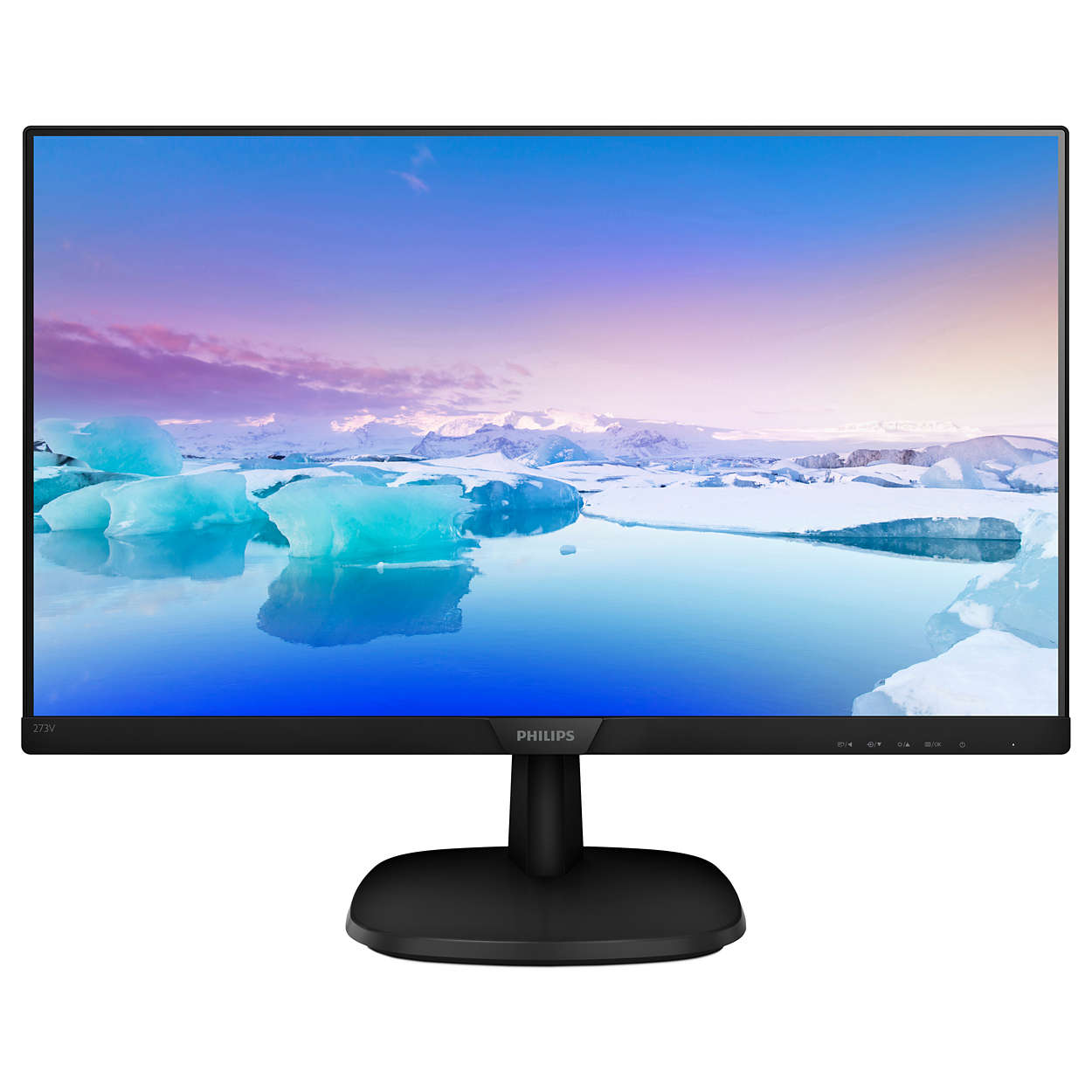 Philips V Line 273V7QDSB 27 Inch 1920 x 1080 Pixels Full HD IPS Panel HDMI VGA DisplayPort Monitor