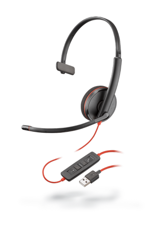HP Poly Blackwire 3210 Office USB-A Wired Headset