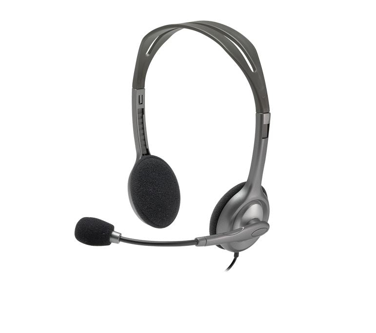 Original Logitech H111 Headset Wired Head-band Office/Call Center Grey
