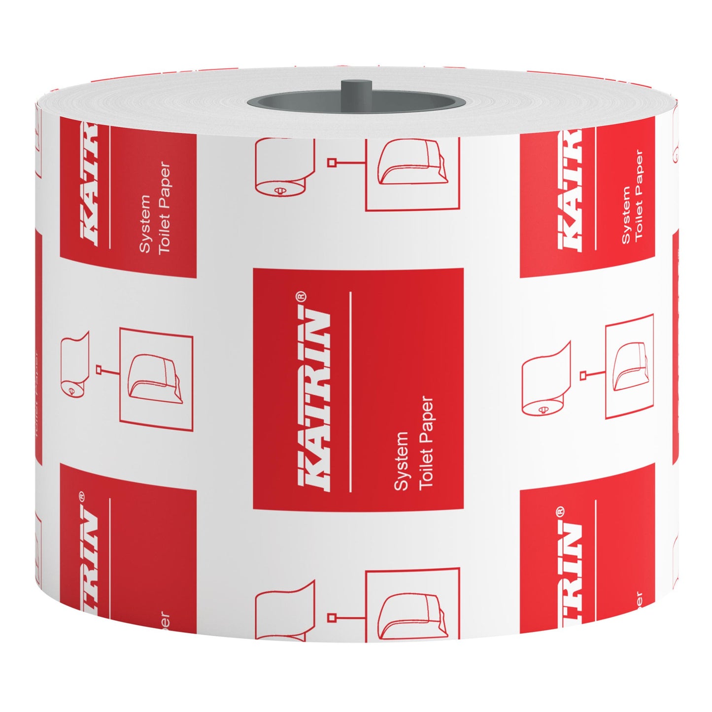 Katrin Toilet Paper Roll Dispenser System 800 Sheets 2-Ply (Pack 36) - 103424