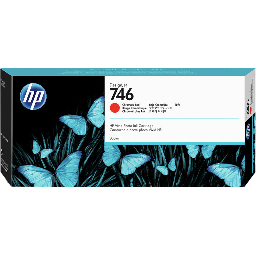 HP P2V81A 746 CHROMATIC RED INK 300ML