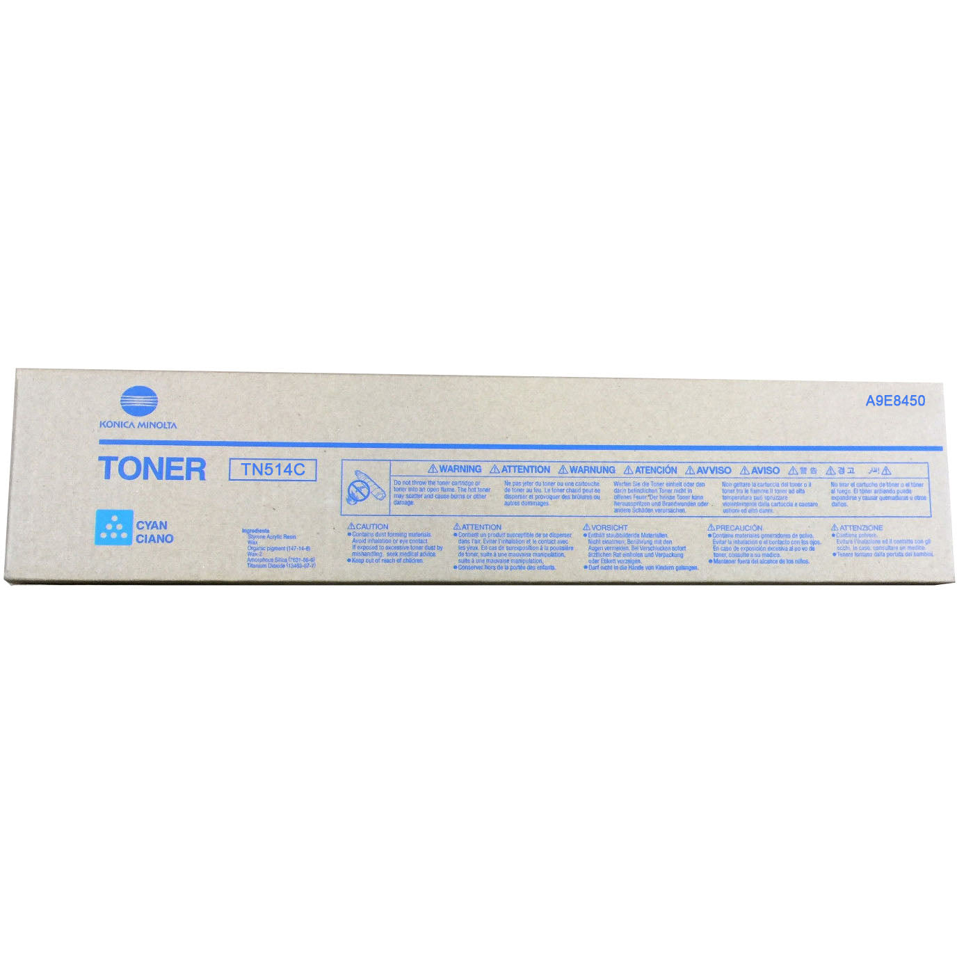 Original Konica Minolta A9E8450 TN514C Cyan Toner