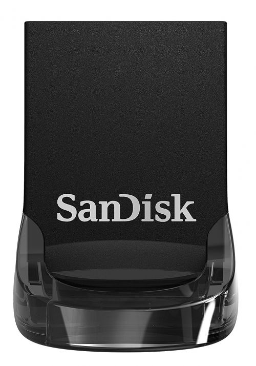 SanDisk Ultra Fit USB3.1 Capless Flash Drive Plug Up to 130Mbs Read Speed