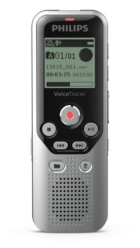 Philips Dictation DVT1250 VoiceTracer Audio Recorder MicroSD 8GB Memory