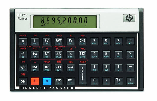 HP PLATINUM Financial Calculator HP-12C PLAT INT