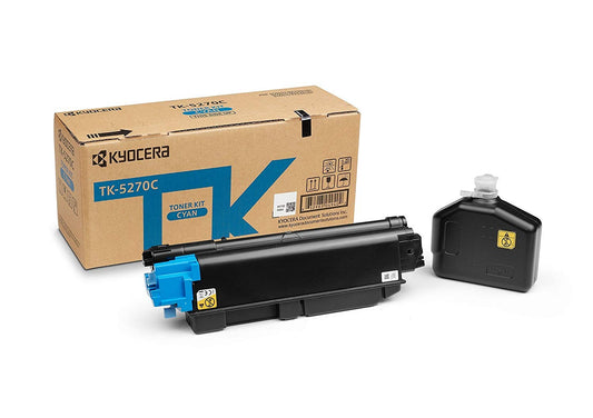 Kyocera 1T02TVCNL0 TK5270 Cyan Toner 6K