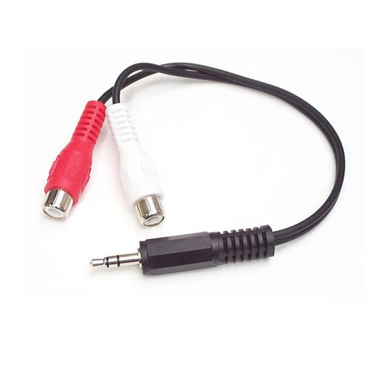 6in 3.5mm Male to 2x RCA