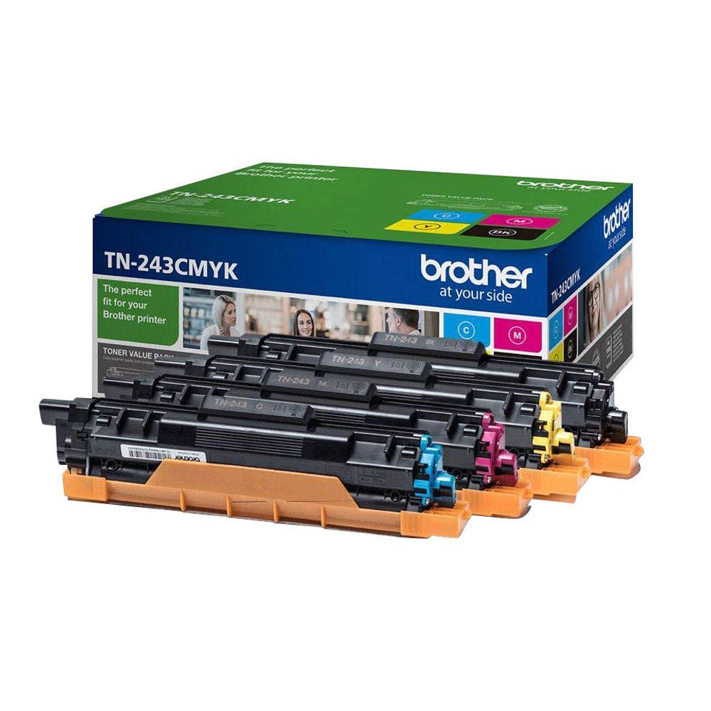 Original Brother TN243CMYK  4 x 1000 Pages Original Toner Multipack
