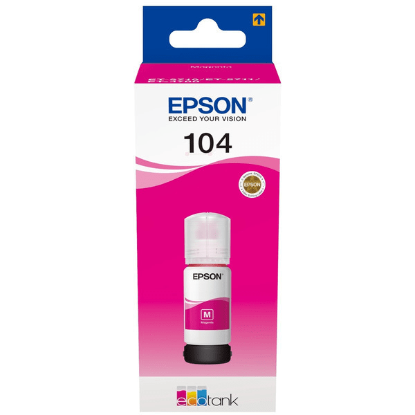 Original Epson C13T00P340 (104) Ink Bottle Magenta 7.5K Pages 65ml