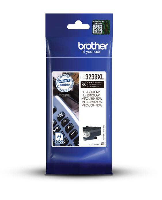 OEM Brother LC3239XLBK Ink Cart Black 6k