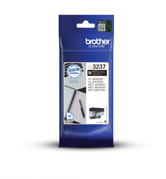Original Brother LC3237BK Black Ink Cartridge