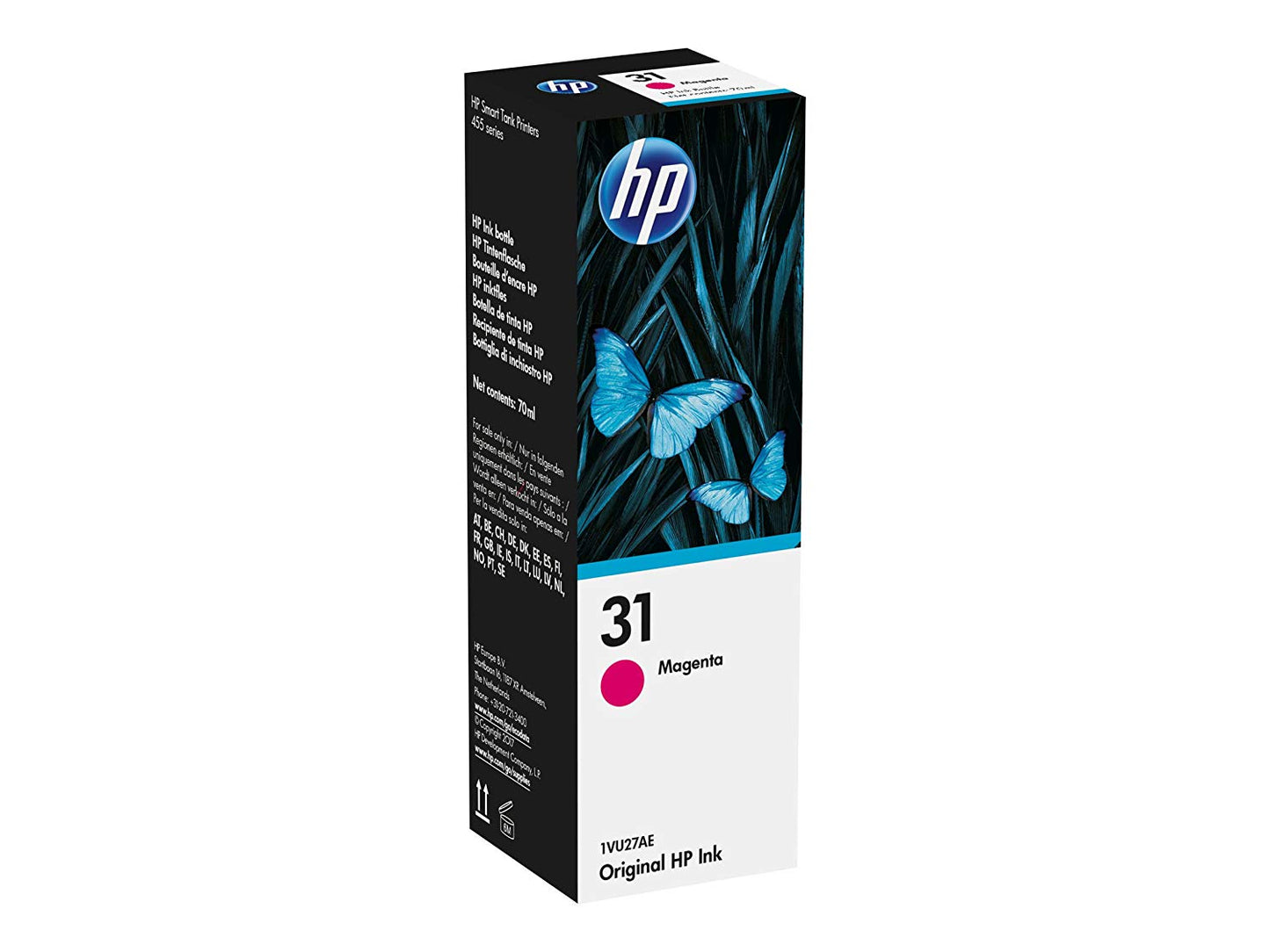 HP 31 Magenta Standard Capacity Ink Bottle 8K Pages - 1VU27AE