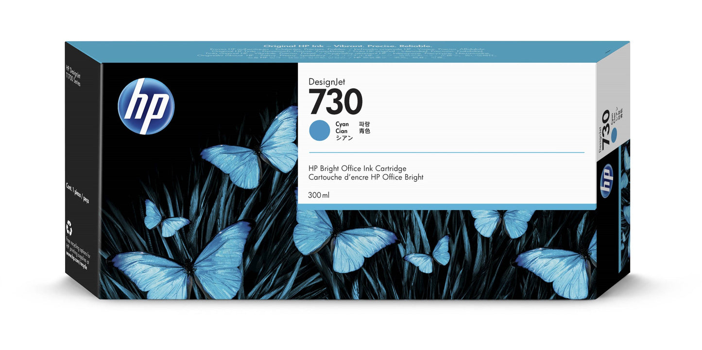 HP P2V68A NO 730 300ml Cyan Ink