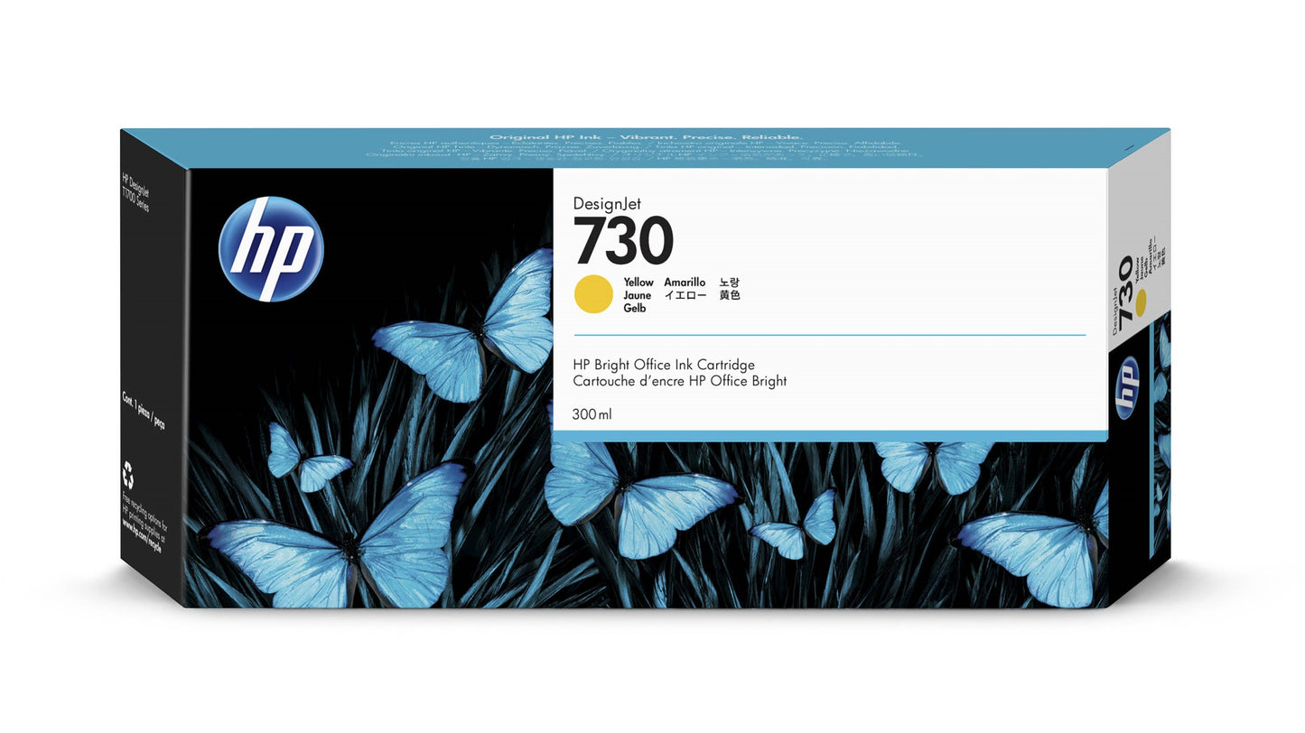 HP P2V70A NO 730 300ml Yellow Ink