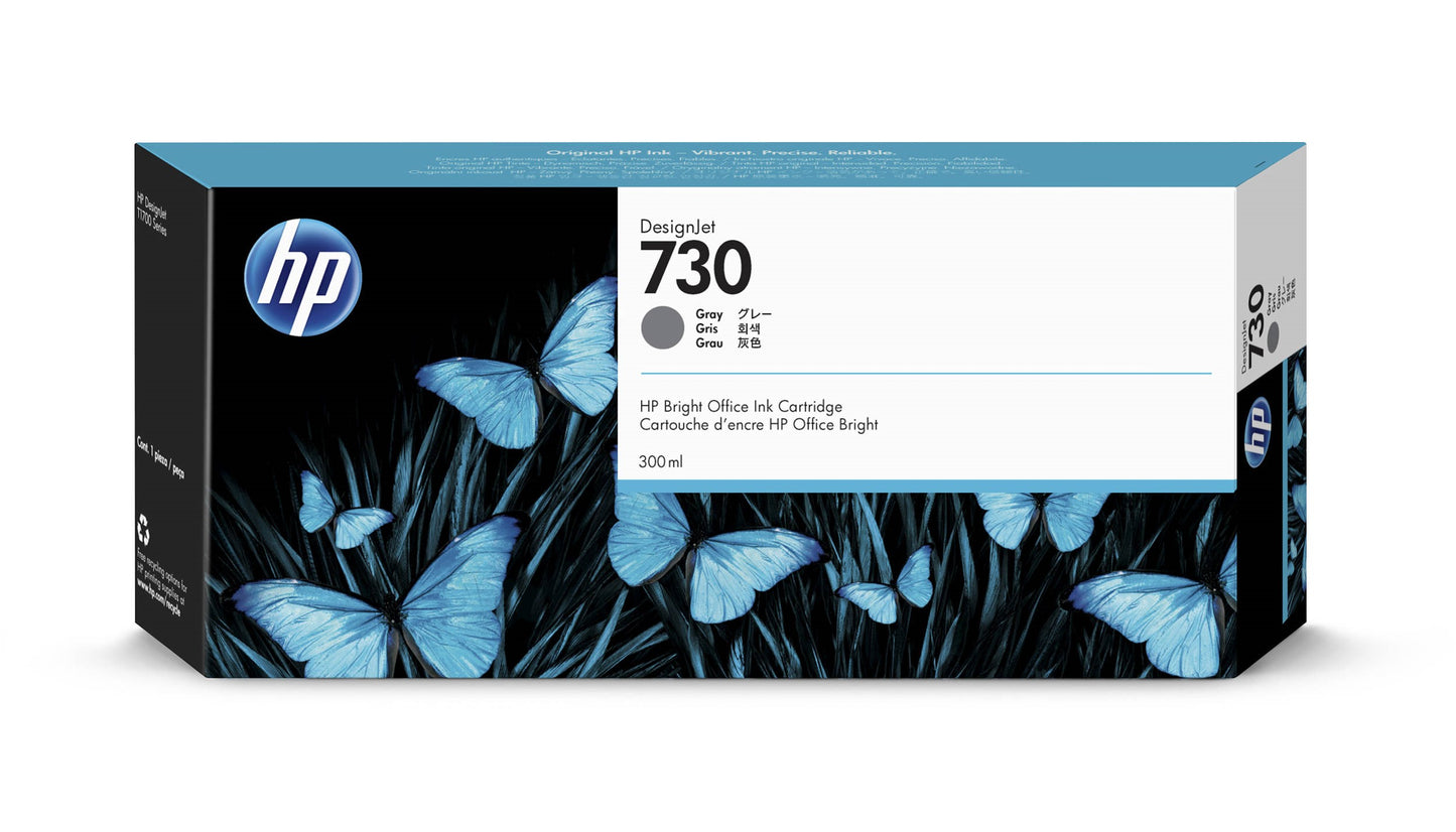 HP P2V72A NO 730 300ml Grey Ink