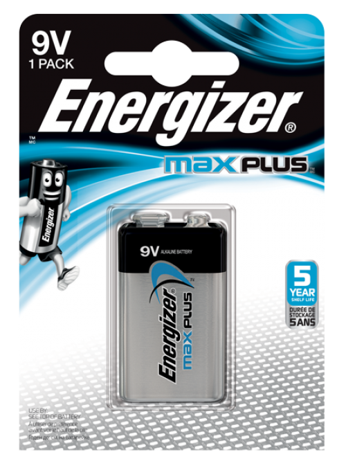 Energizer Max Plus 9V Alkaline Batteries (Pack 1) - E301323303