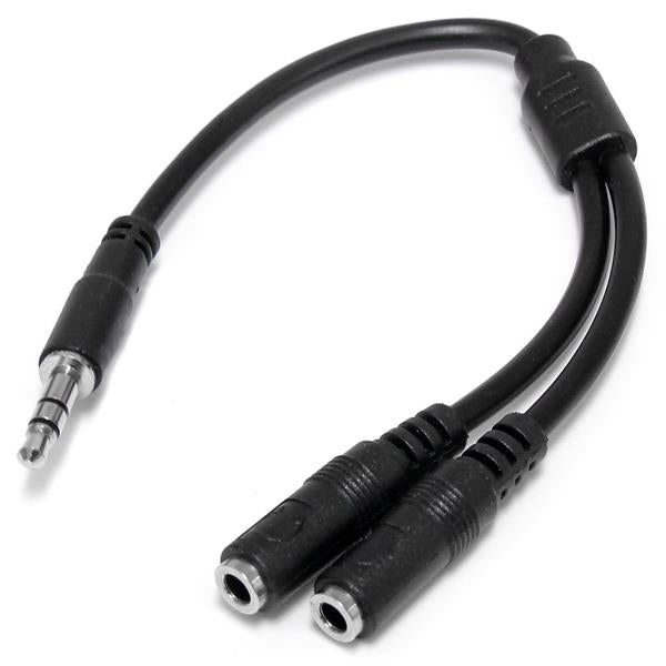 Slim Stereo Splitter M to 2x F Cable