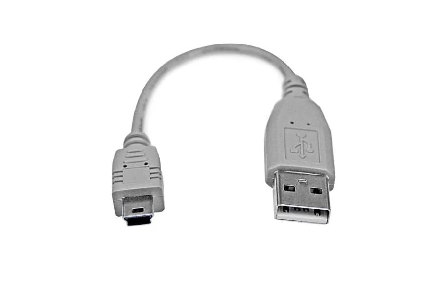 6in USB 2.0 A to Mini USB B Cable