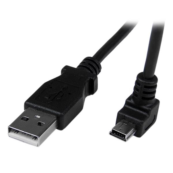 2m Mini USB Cable A to Down Angle Mini B
