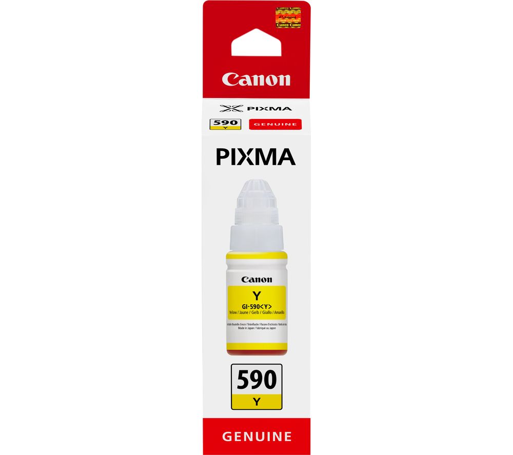 Canon 0666C001 GI490Y Yellow Ink Bottle