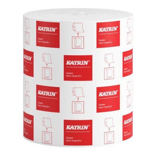 Katrin Paper Towel Roll For Dispenser System Medium 2-Ply White (Pack 6) - 460102