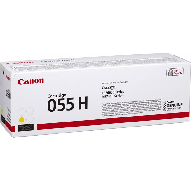 Original Canon 055HY Yellow High Cap 5900 Pages Original Toner 3017C002