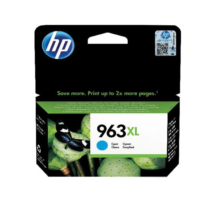 Original HP 963XL Cyan 1600 Pages Original Ink 3JA27AE