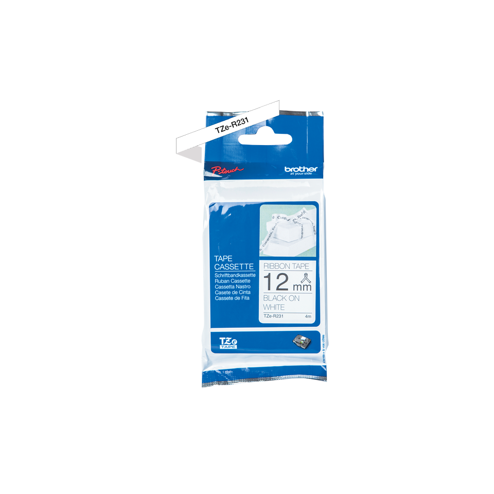 Brother TZER231 PTouch Ribbon 12mm x 4m