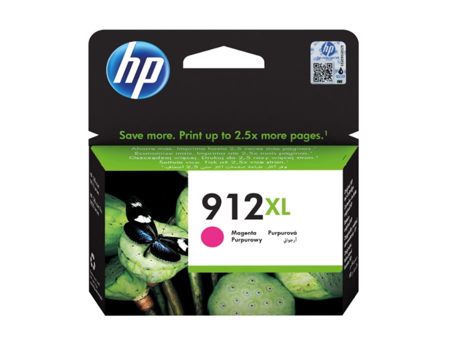 Original HP 912XL High Capacity Magenta Ink Cartridge 3YL82AE