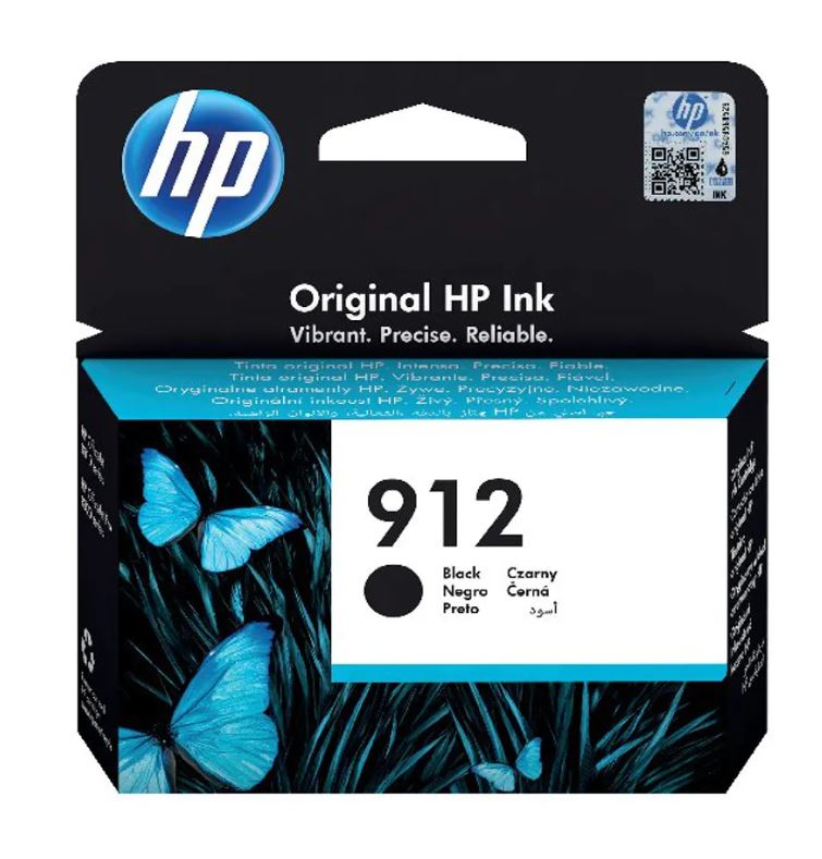 Original HP 912 Black Ink Cartridge 3YL80AE