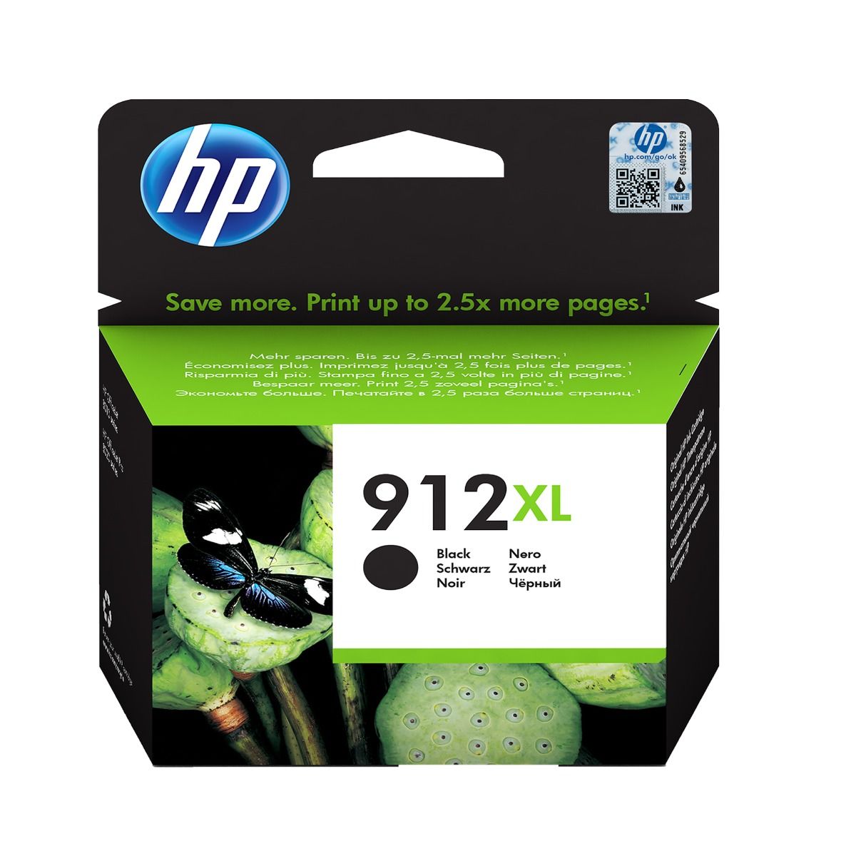 Original HP 912XL High Capacity Black Ink Cartridge 3YL84AE