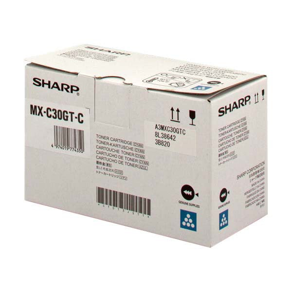 Original Sharp MXC30GTC Cyan Toner