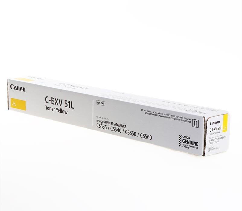 Original Canon 0487C002AA IRADV C55XX 26K Yellow Toner CEXV51L