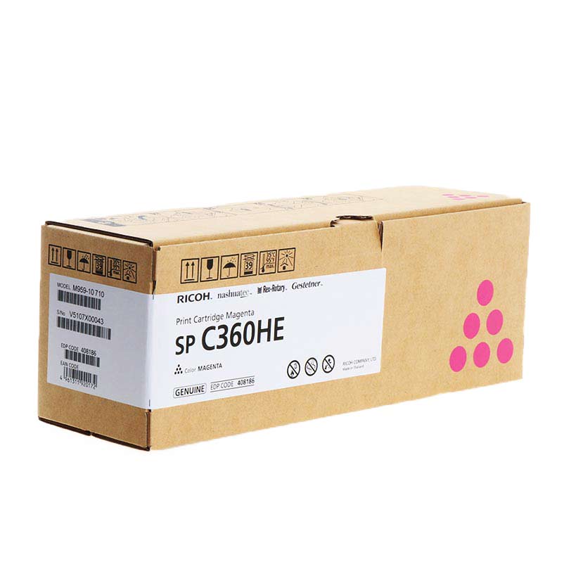 Original Ricoh SPC360 Hi Yld Magenta Toner  408186 SPC360HE