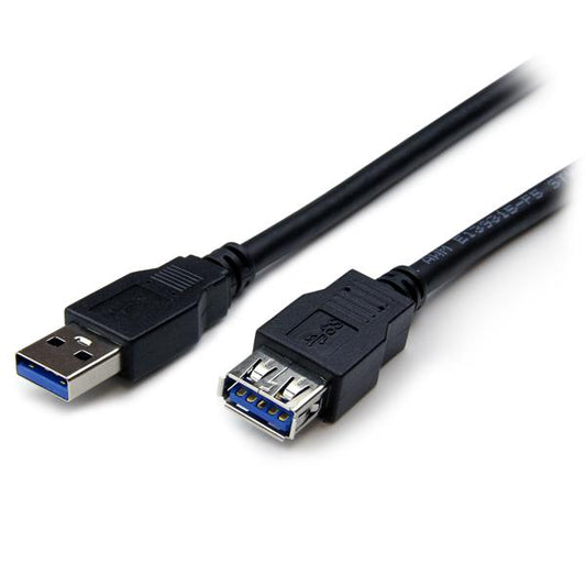 2m Black USB 3.0 Extension Cable MF