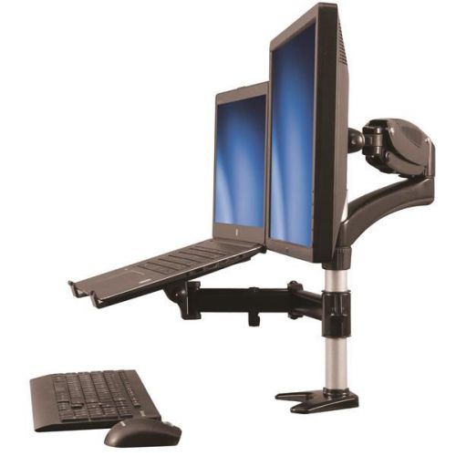 StarTech.com Single Monitor Arm with Laptop Stand