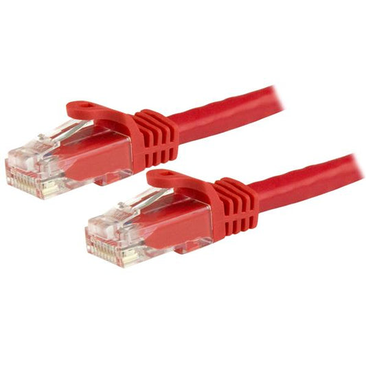 1m Red Cat6 Patch Cable Snagless RJ45