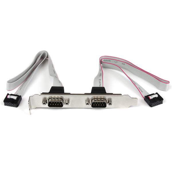 StarTech.com 16in 2 Port DB9 Port Bracket to 10 Pin