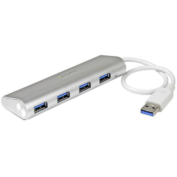 4 Port USB3 Hub with Built in Cable