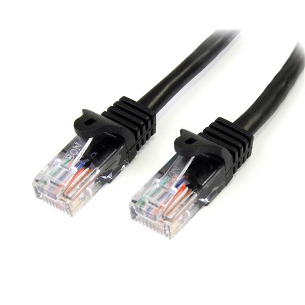 StarTech.com 2m Black Snagless Cat5e Patch Cable